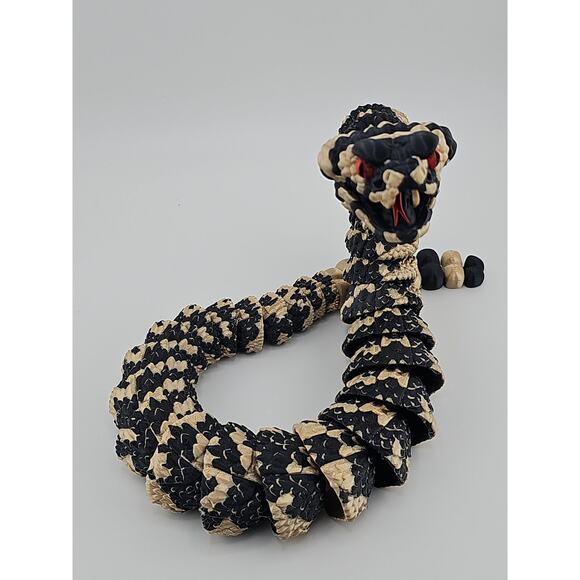 Rattle Snake 3D Printed Articulated Desk Pet Decor Unique Realistic - Picture 7 of 10